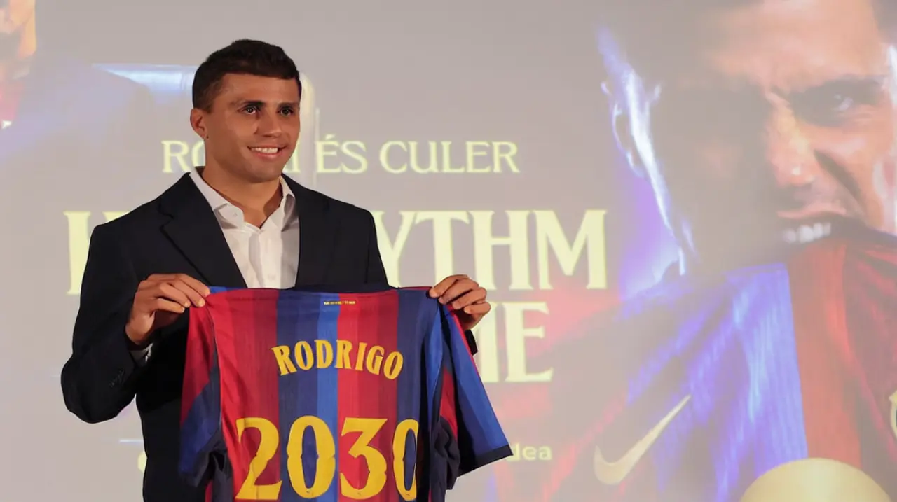 Rodri se presentó en Barcelona y explicó por qué eligió el proyecto azulgrana