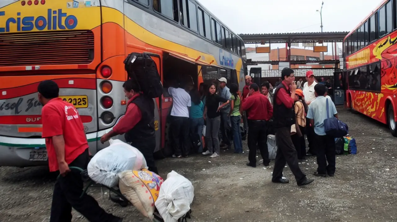 Suspenden la venta de pasajes al sur por deslizamientos en la Panamericana Sur