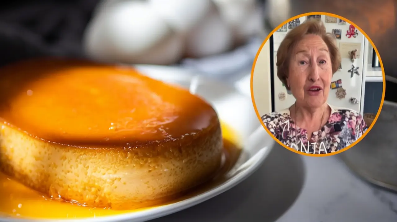 Antonia comparte el flan casero de siempre: 4 huevos, leche caliente y 7 cucharadas de azúcar