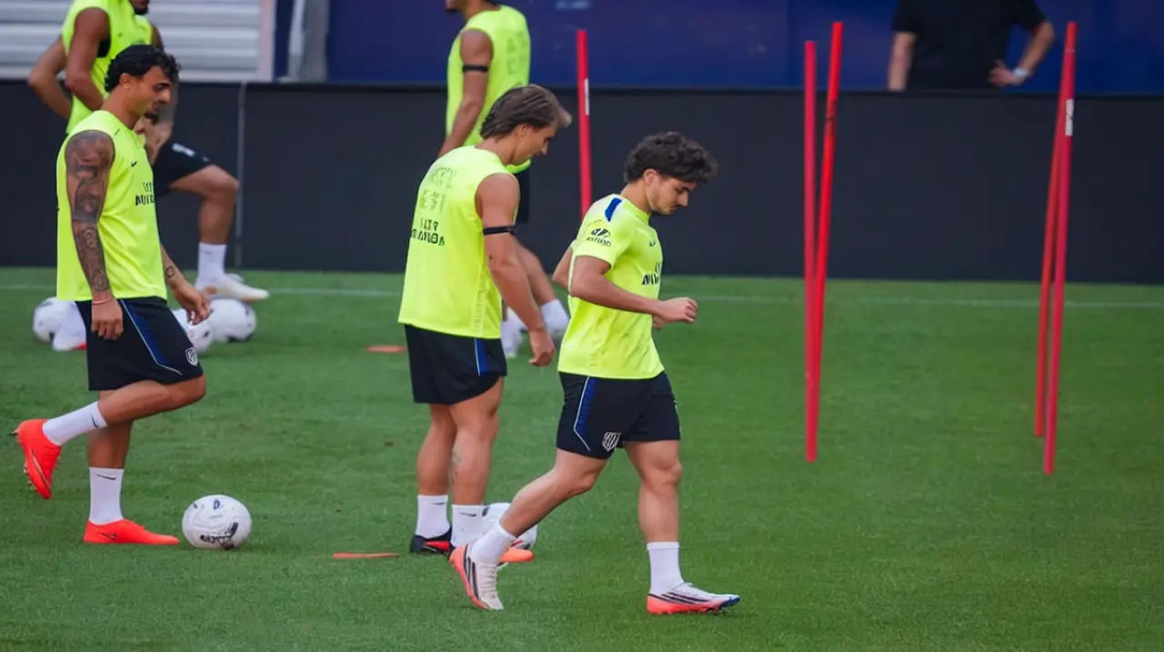 Julián Álvarez, entre la firmeza de Simeone y el interés de Barcelona