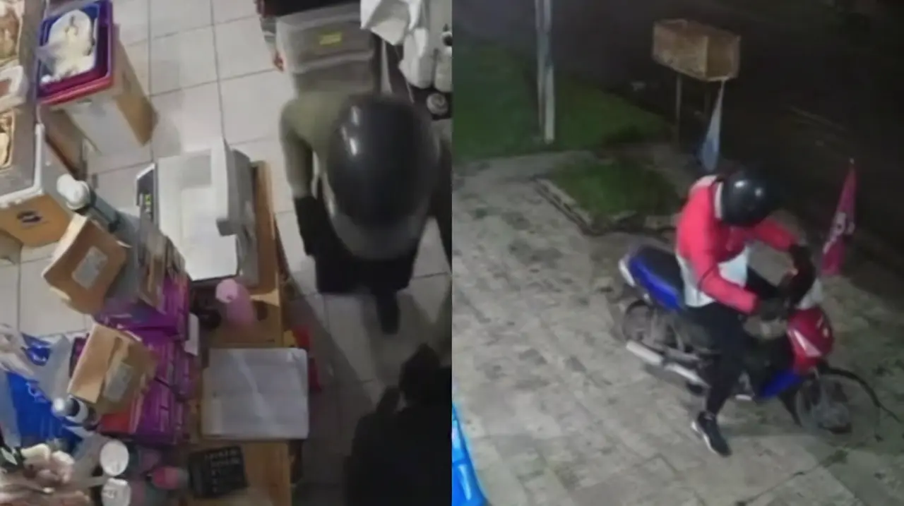 Robo en Los Hornos: dos motochorros vaciaron la caja de un pet shop en menos de un minuto