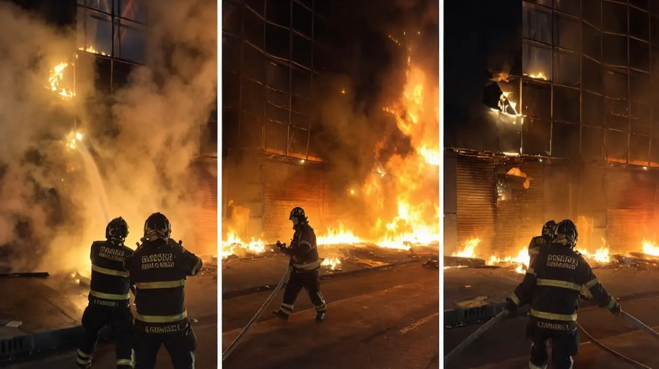 Bomberos controlan incendio en un negocio de la Colonia Centro y evitan que se propague al edificio