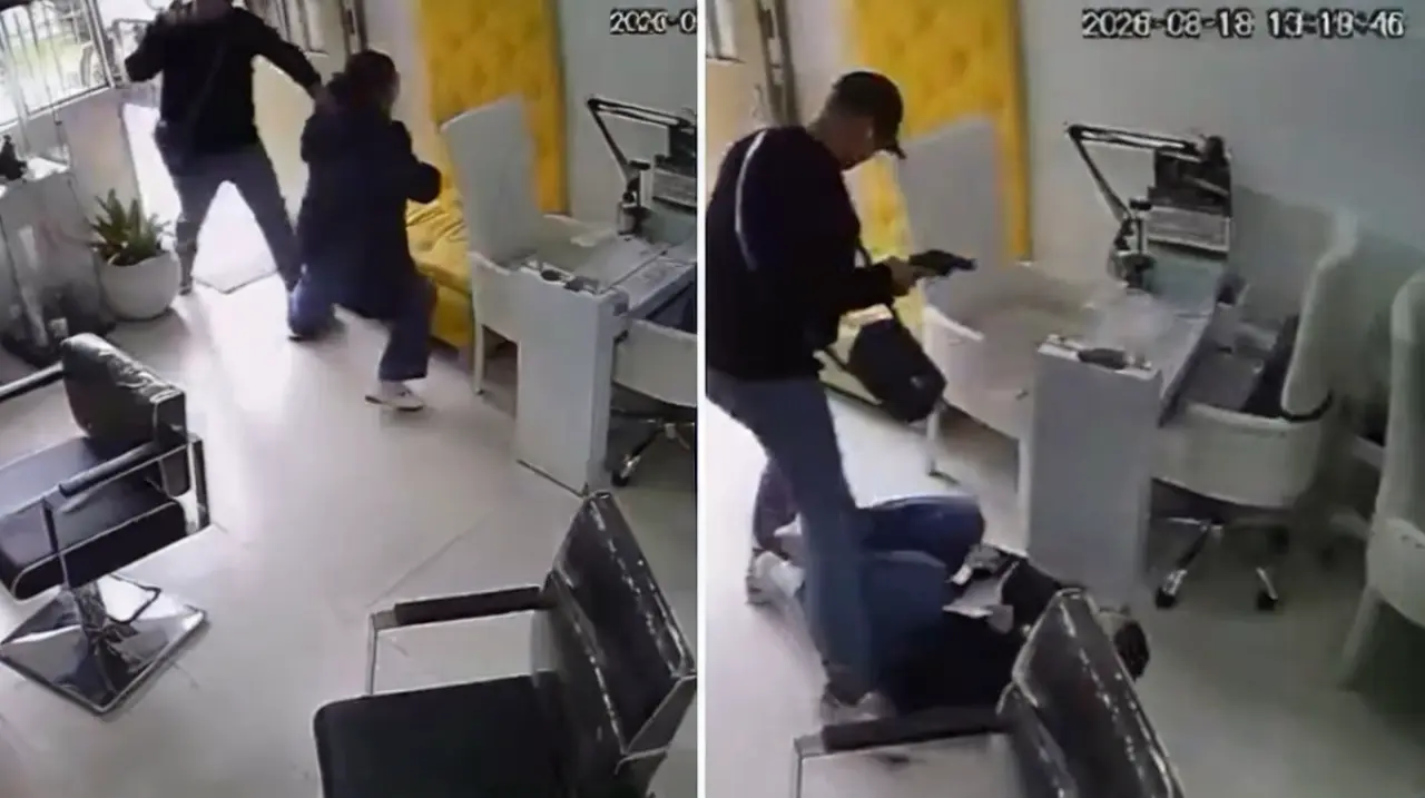 Video registró un asalto con arma de fuego a la dueña de un salón de belleza en Nicolás de Federmán, Bogotá