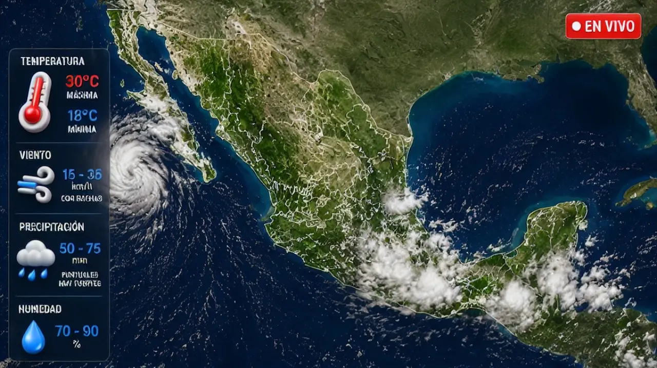 SMN prevé lluvias intensas en varios estados y mantiene vigilancia sobre dos zonas del Pacífico