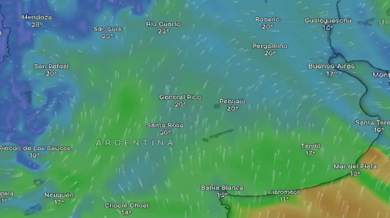 Alerta amarilla por lluvias y vientos fuertes en varias provincias para este jueves