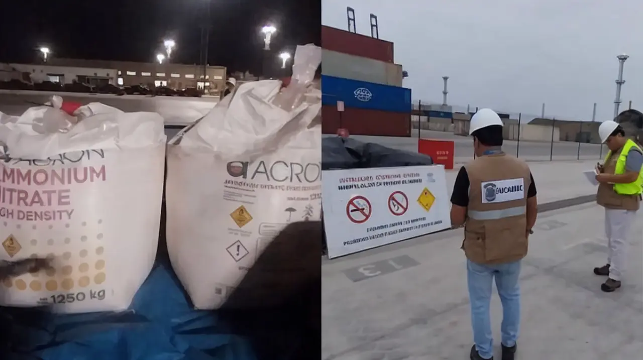 Incautan 2.5 toneladas de nitrato de amonio en Chancay por riesgo de desvío ilícito