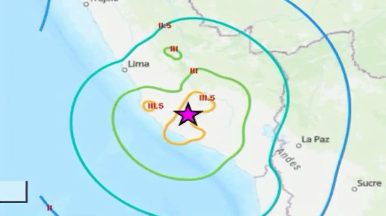 Un sismo de magnitud 6,7 sacudió el centro de Perú