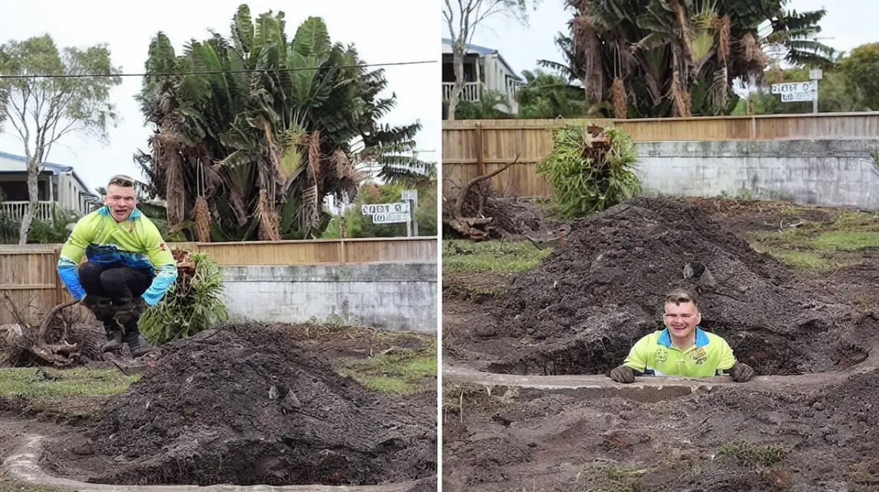 Compró su primera casa y descubrió una pileta enterrada desde hace dos décadas