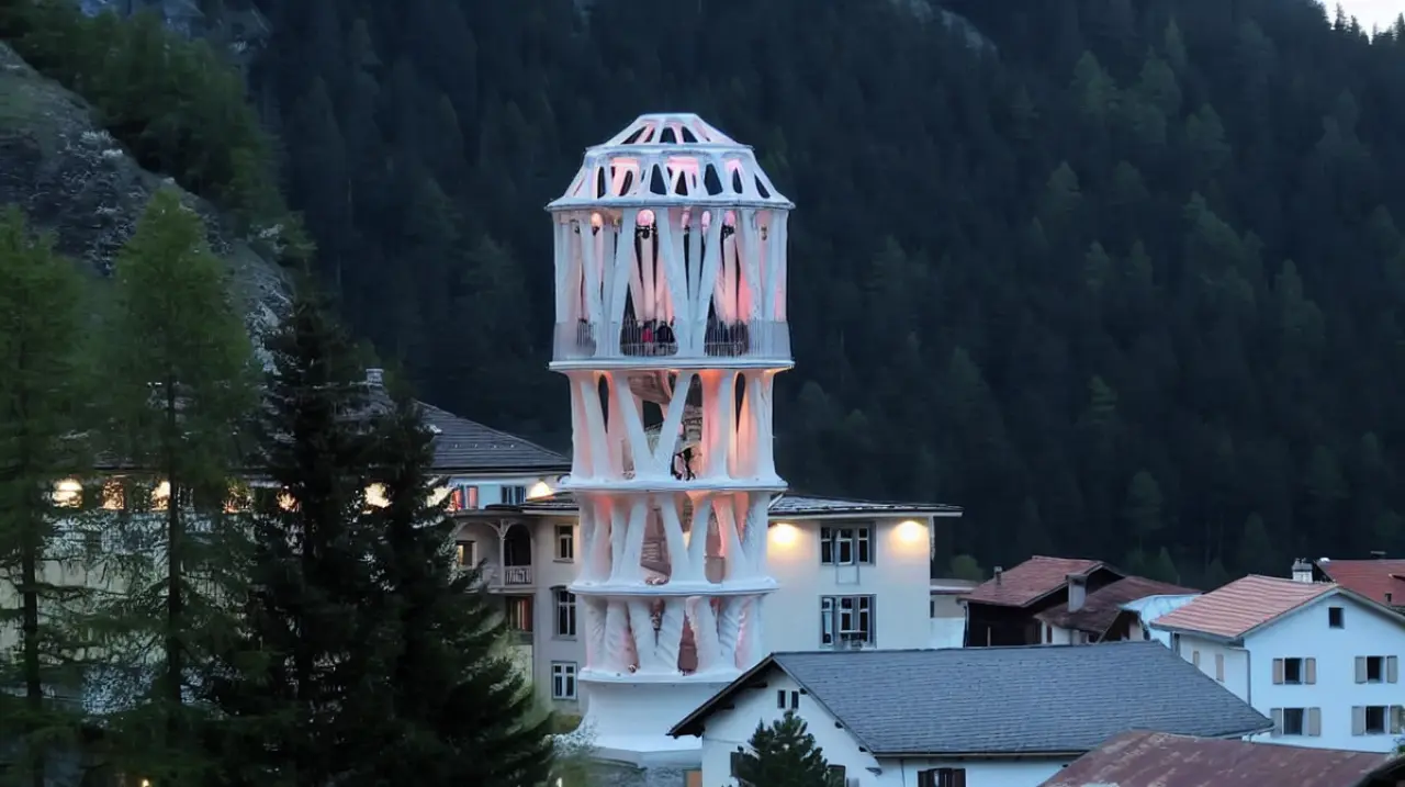 Tor Alva, la torre impresa en 3D más alta del mundo, impulsa un pueblo suizo en riesgo de desaparecer