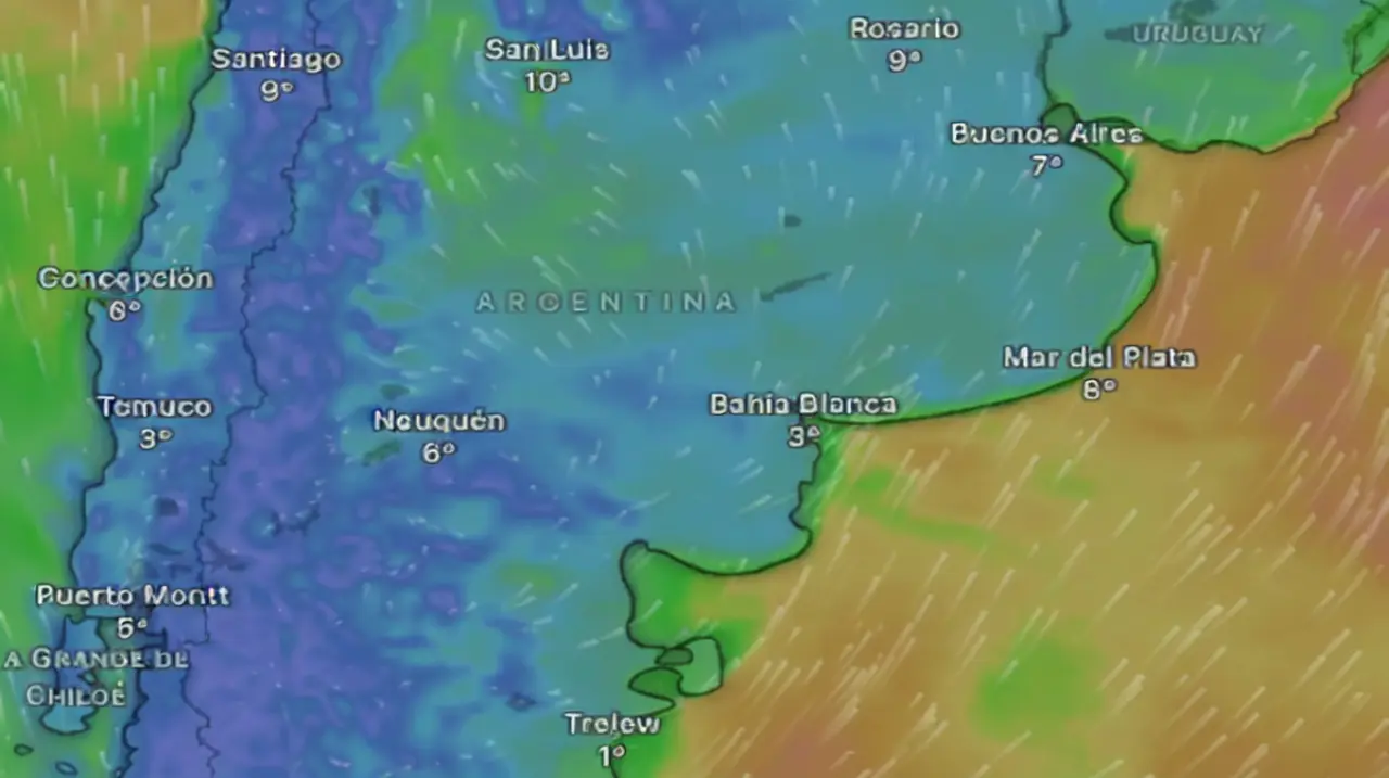 Alerta amarilla por vientos fuertes en Tierra del Fuego para este viernes
