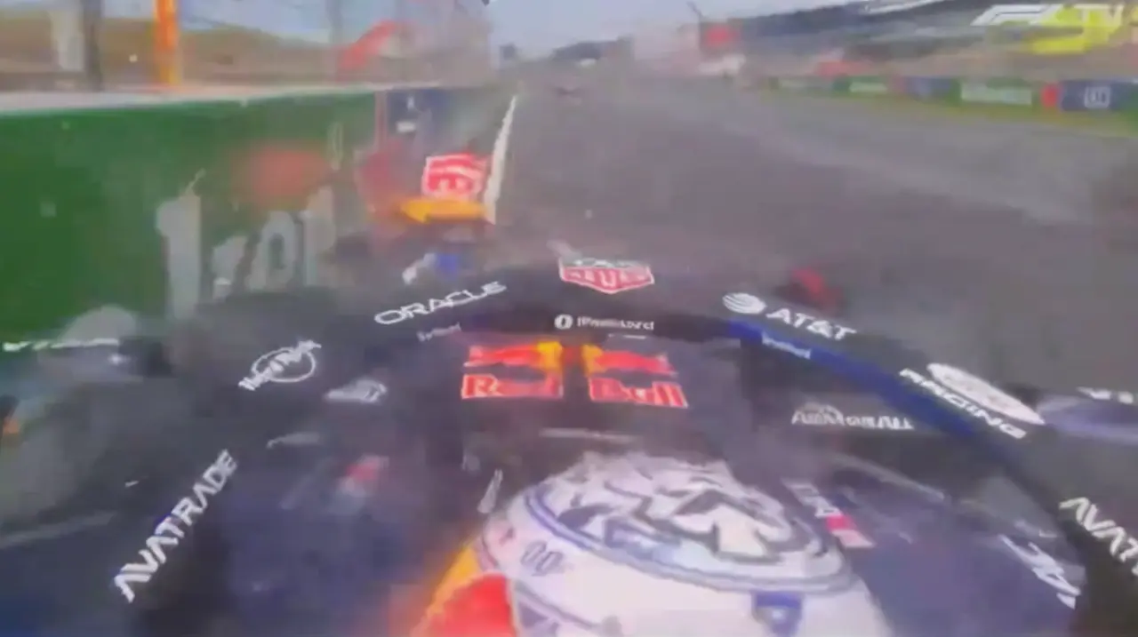 Verstappen se despide del GP de Países Bajos tras un fuerte choque en la primera vuelta