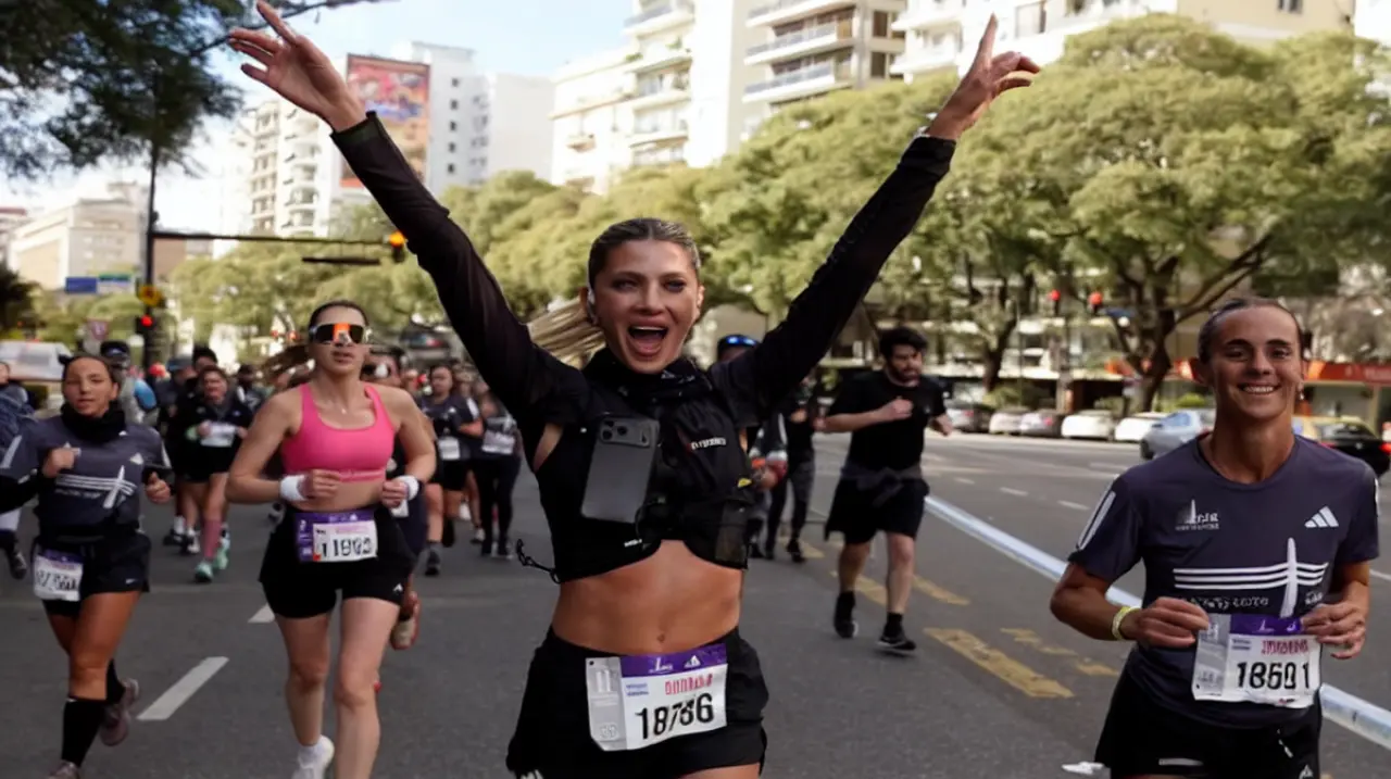 Cande Ruggeri completó los 21K de Buenos Aires y celebró su tercera media maratón
