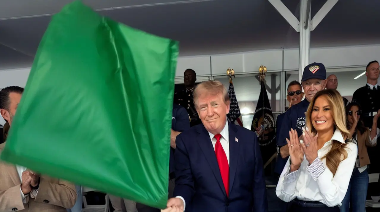 Trump abrió en Washington la carrera de IndyCar por el 250 aniversario de Estados Unidos