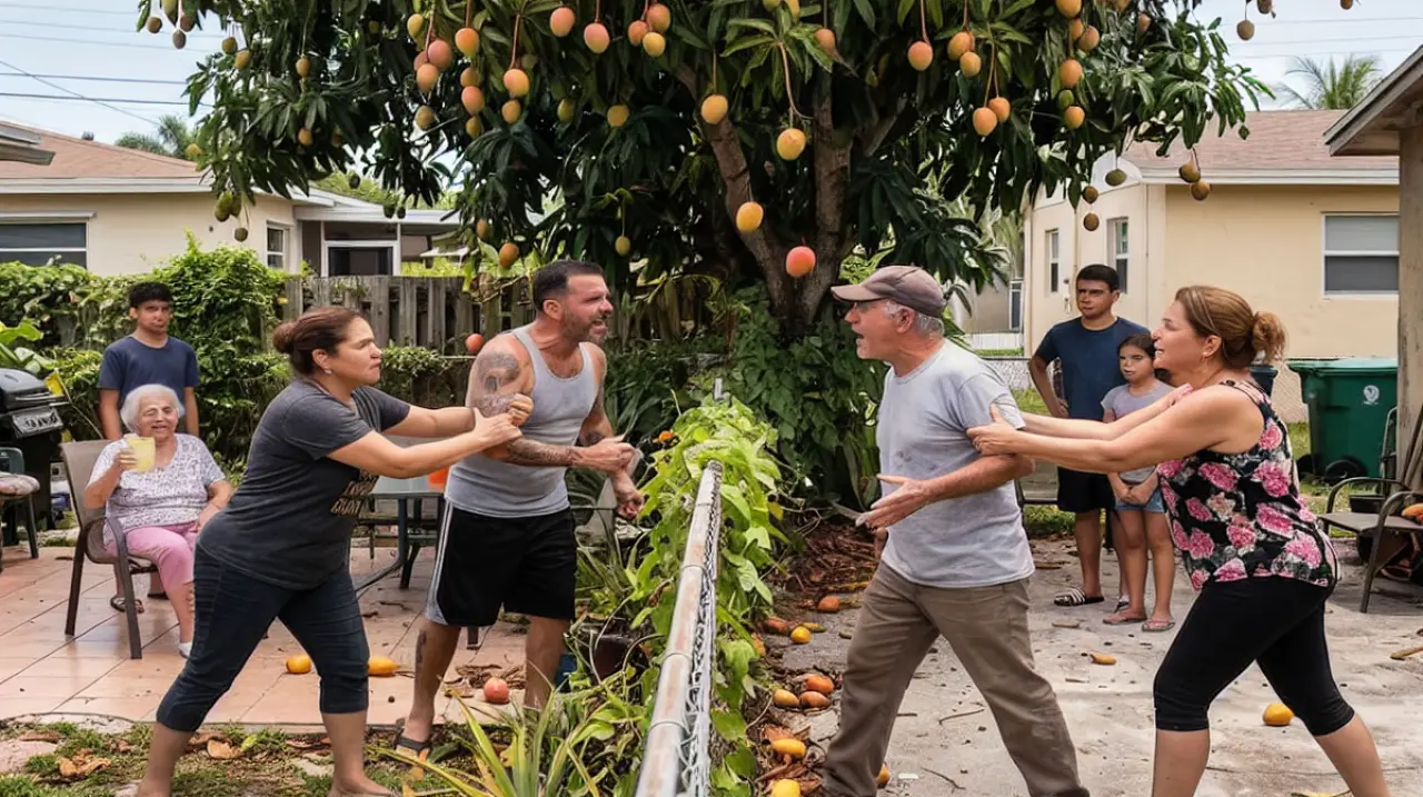 En Florida, quién es dueño de los mangos que caen al patio vecino