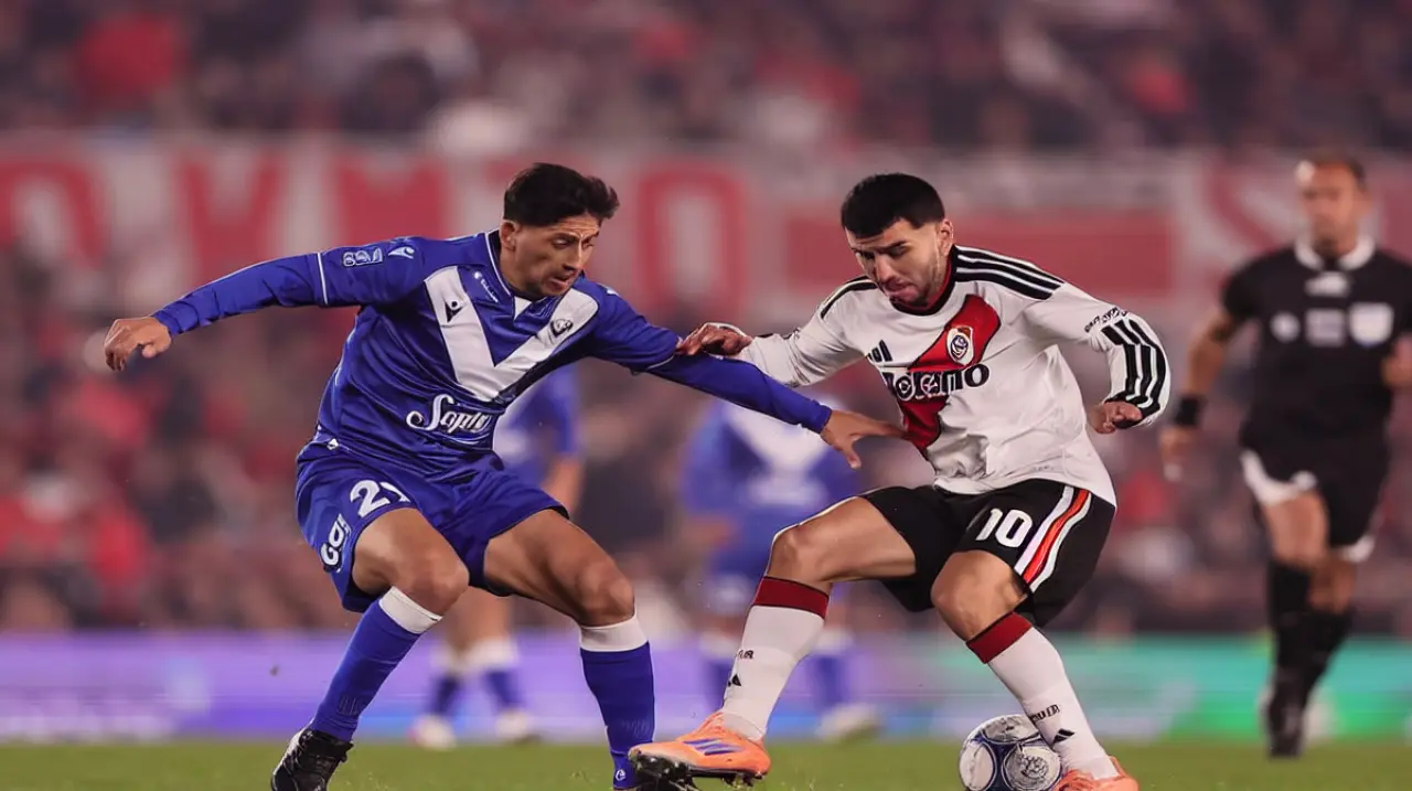 River y Vélez empataron 2-2 en un duelo cambiante en el Monumental