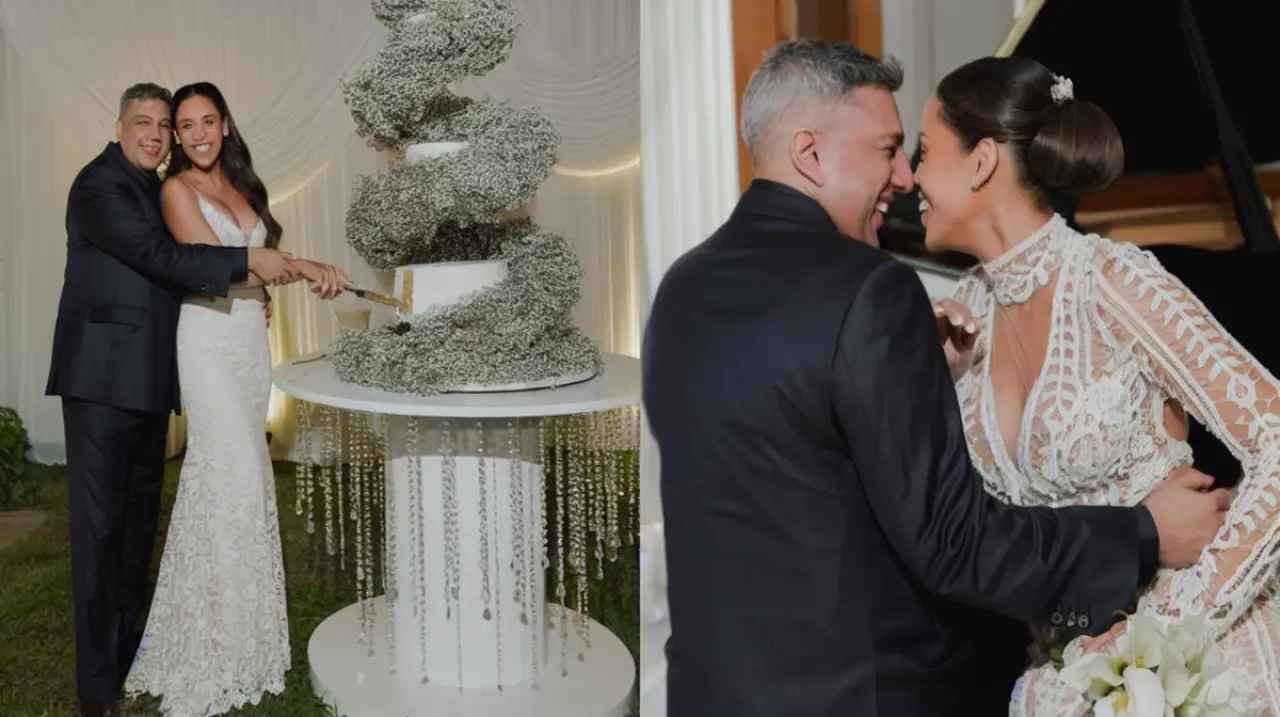 Ricardo Mendoza y Katya Mosquera sellaron su boda en casa tras organizarla en tres semanas