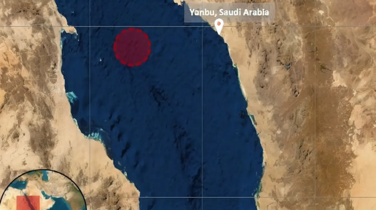 Un petrolero sufrió un ataque en el Mar Rojo y se incendió cerca de Yanbu