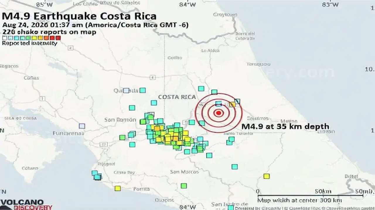 Fuertes sismos sacudieron Costa Rica y el este de Japón sin víctimas fatales