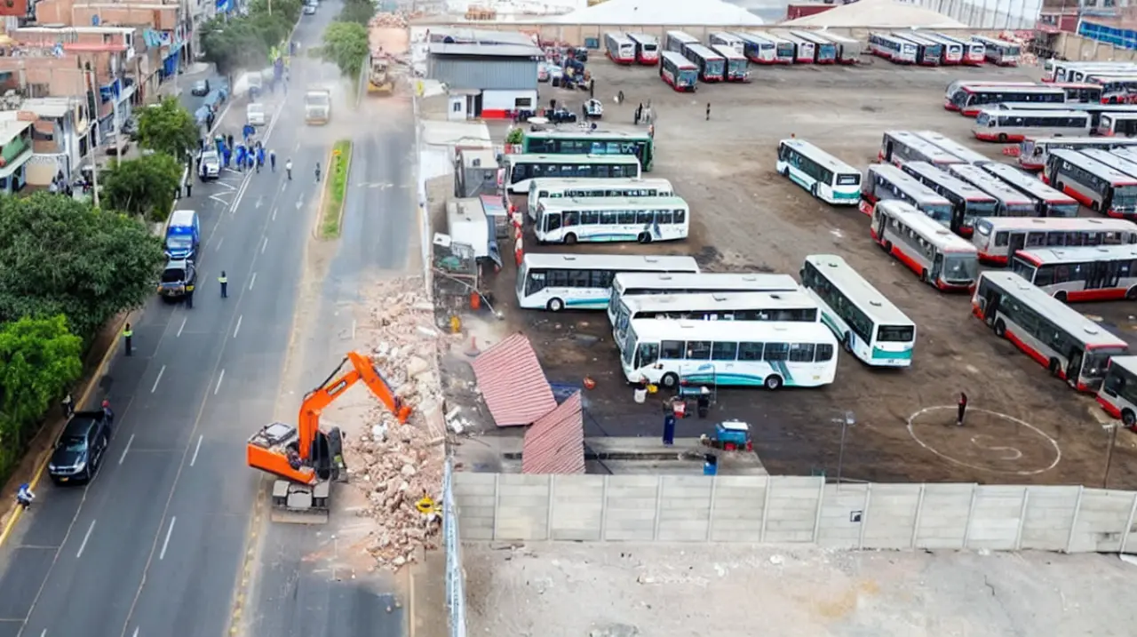 Callao recupera más de 600 metros de la avenida Venezuela tras desalojo de estructuras irregulares