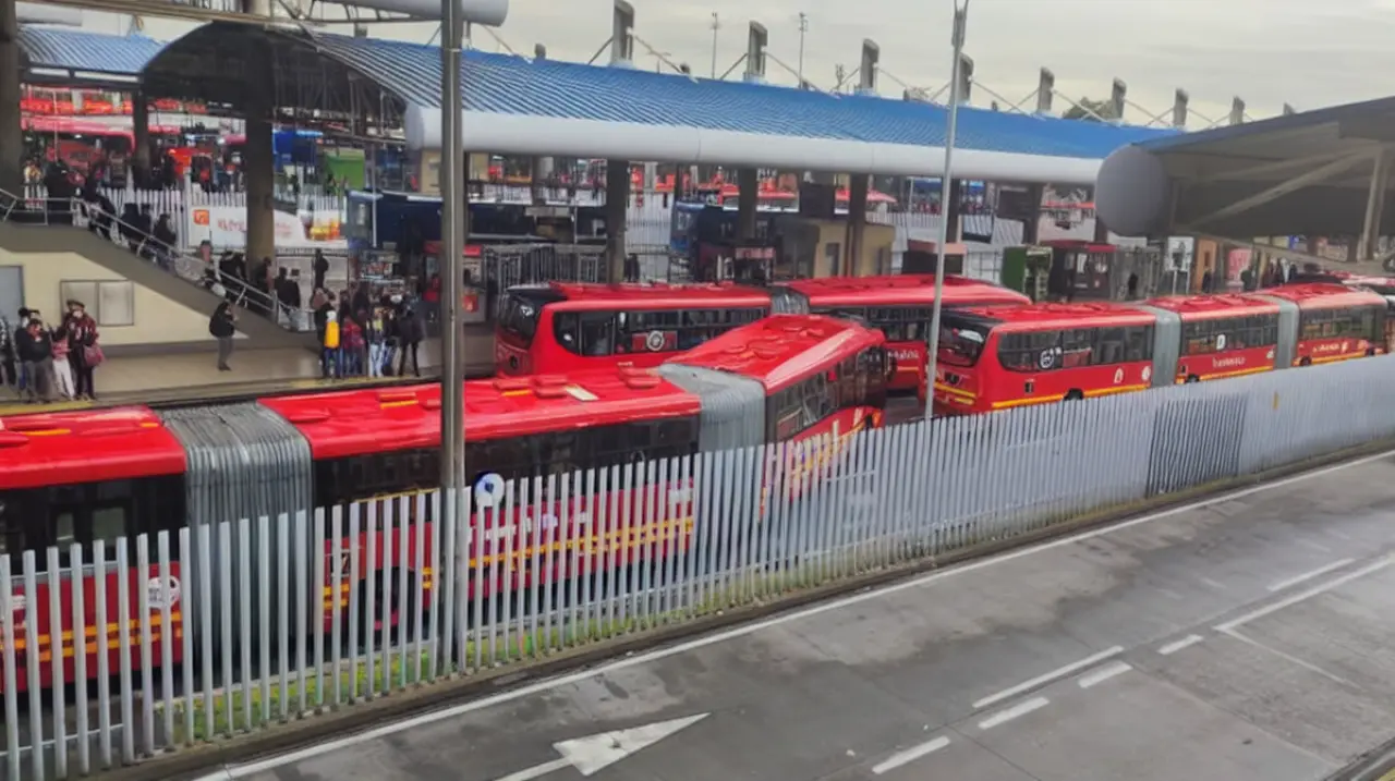Bloqueos en la Troncal Américas obligan a cerrar varias estaciones de TransMilenio en el sur de Bogotá