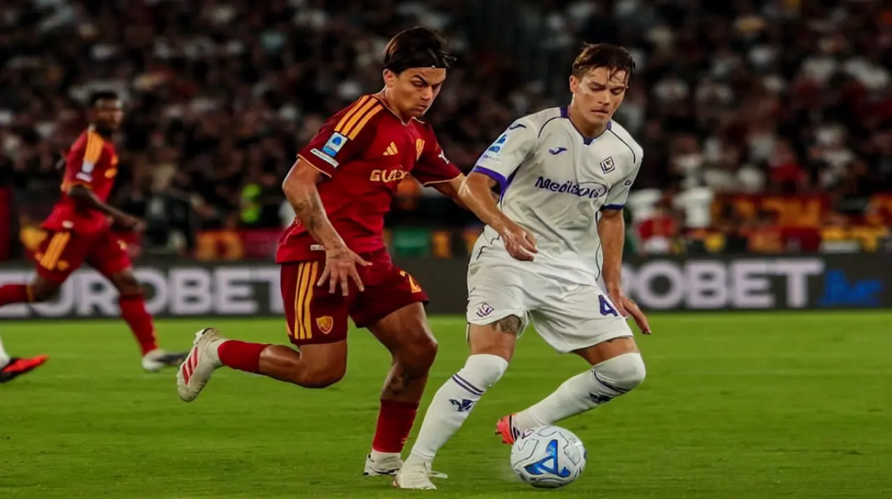 Dybala brilló con tres asistencias y Roma goleó 4-0 a Fiorentina en el debut de la Serie A