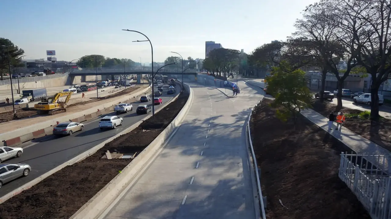 La Ciudad habilitó la colectora Sur de Dellepiane y completó el nuevo sistema de accesos