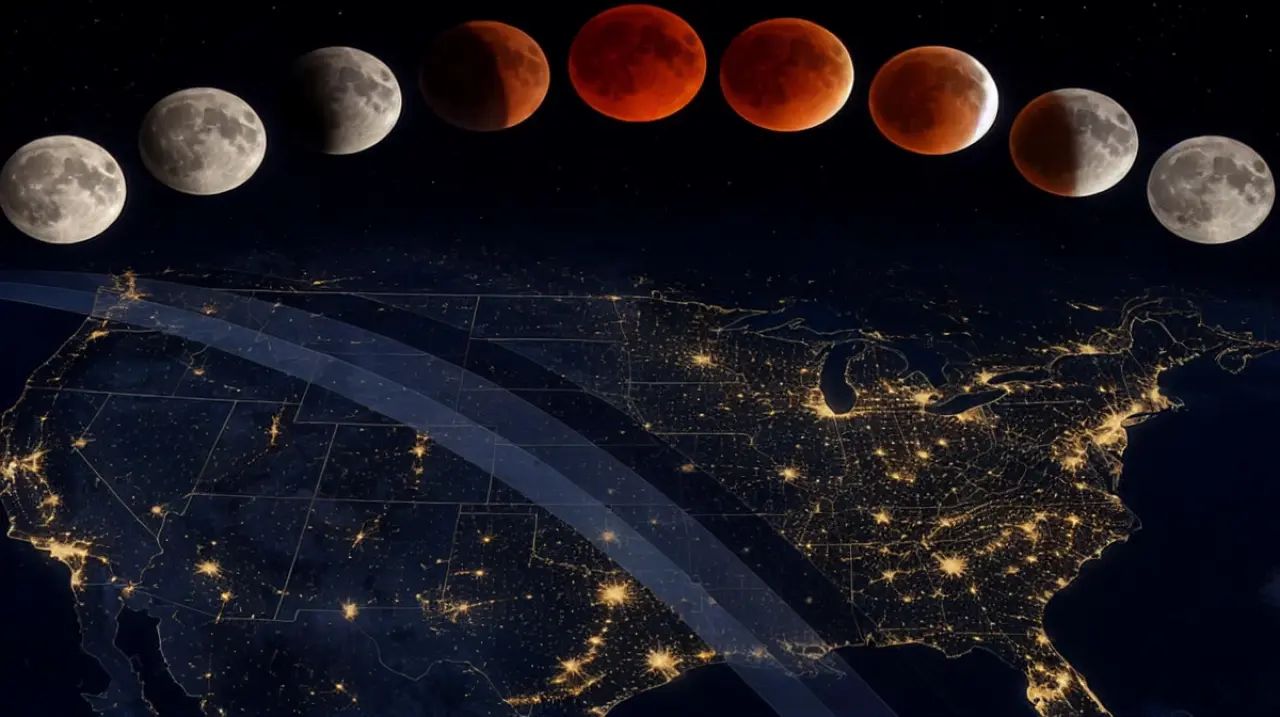 NASA definió la ruta del eclipse lunar de agosto y cuándo será visible en EE.UU