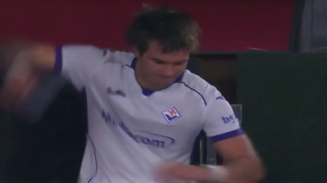 Franco Mastantuono debutó en la Serie A con una derrota dura y un gesto de bronca