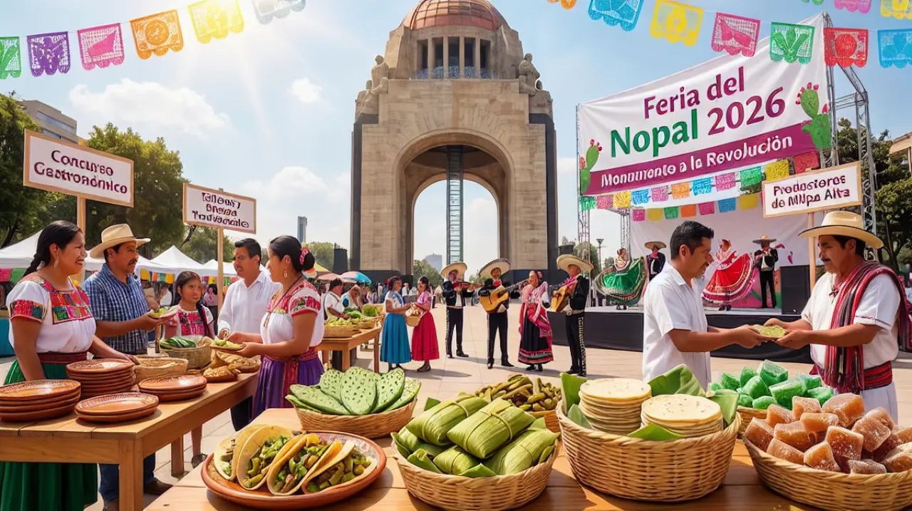 Feria del Nopal 2026: comida, concursos y actividades gratis en el Monumento a la Revolución