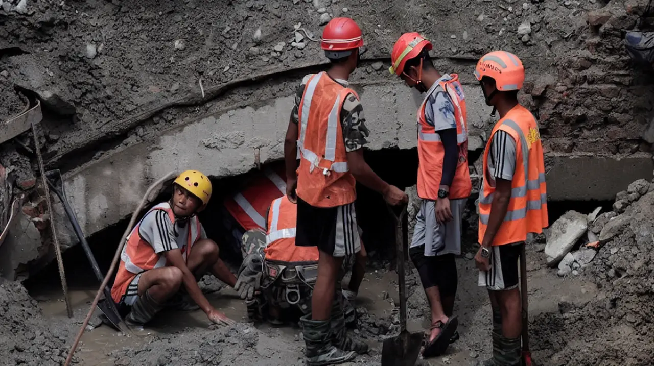 Rescatan con vida a dos trabajadores atrapados en un túnel en Nepal tras las riadas