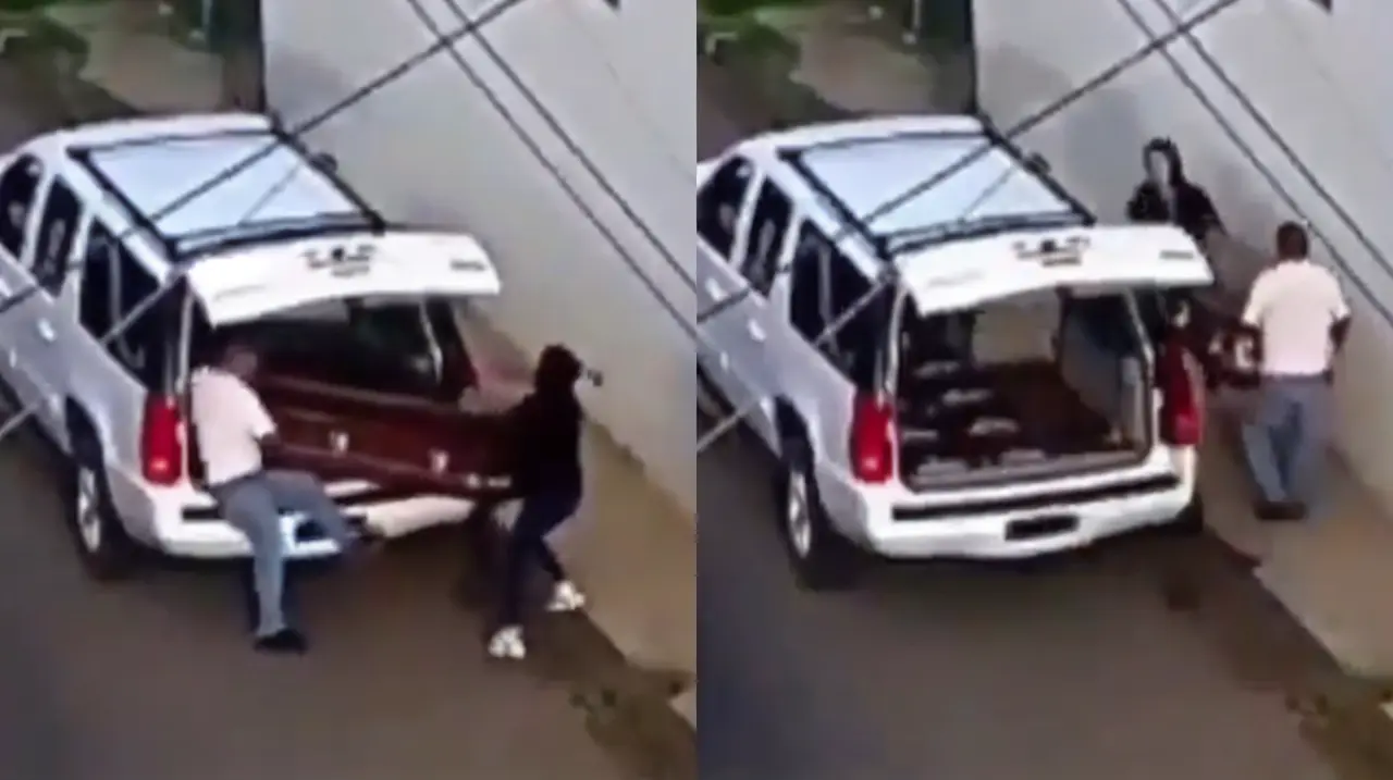 Investigan abandono de un ataúd con un cadáver en una avenida de Uruapan
