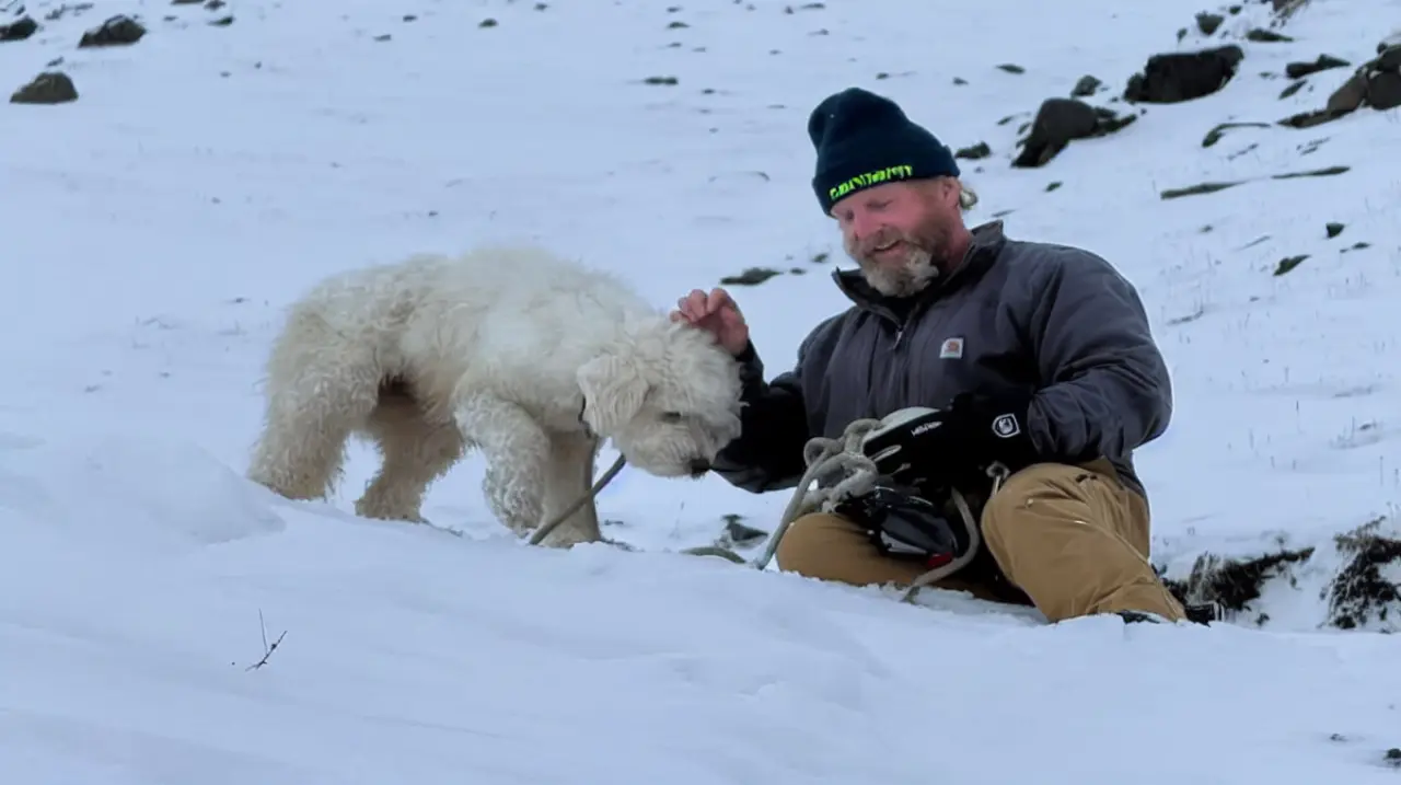 LouLou sobrevivió 50 horas tras una avalancha en Alaska y un AirTag orientó su búsqueda