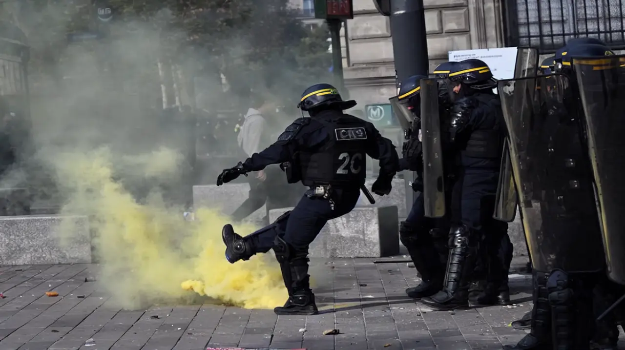 Protestas contra el costo de vida desafían al gobierno de Macron en Francia