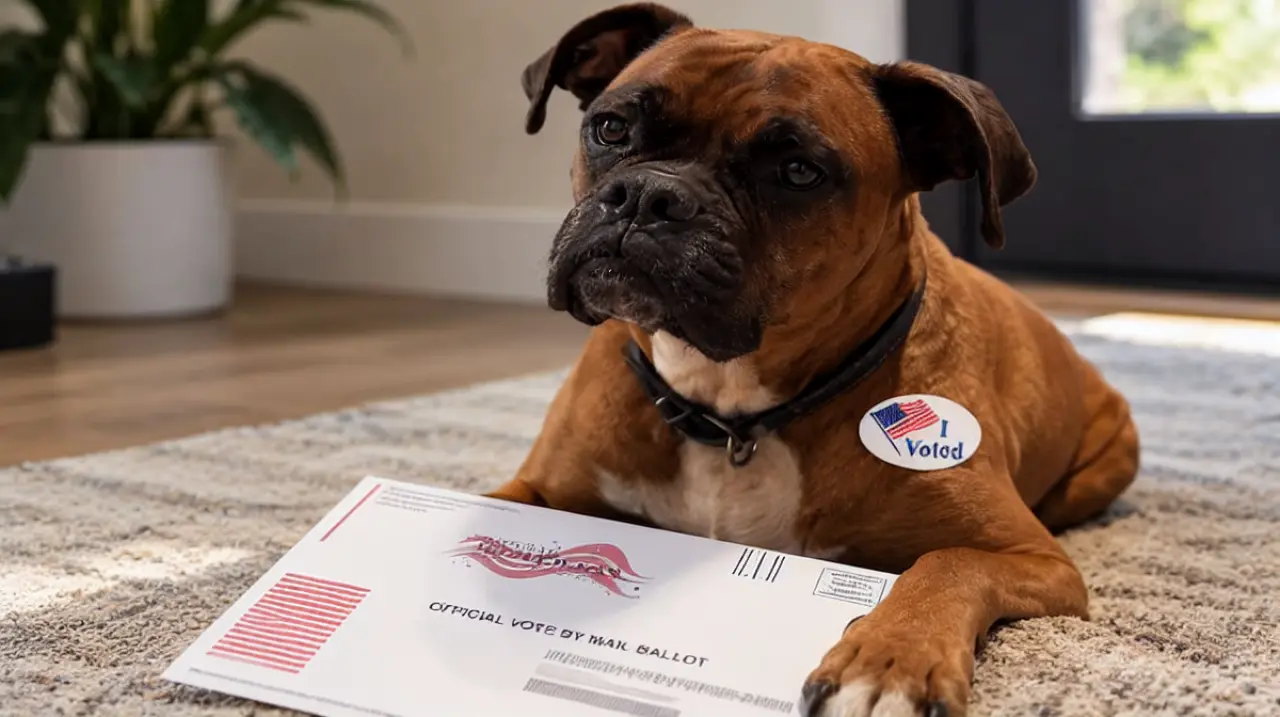Una mujer registró a su perra para votar y una de las boletas fue contabilizada en California