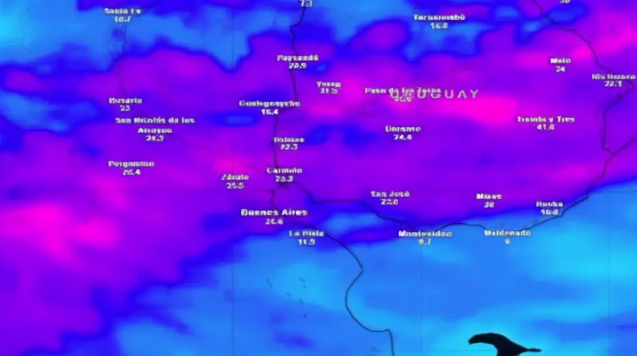 Una semana de contrastes: lluvias breves, ascenso térmico y posible ciclogénesis