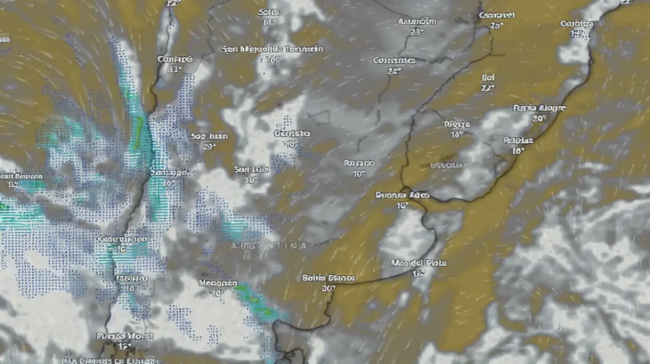 Alertas por lluvias, tormentas y viento Zonda en varias provincias