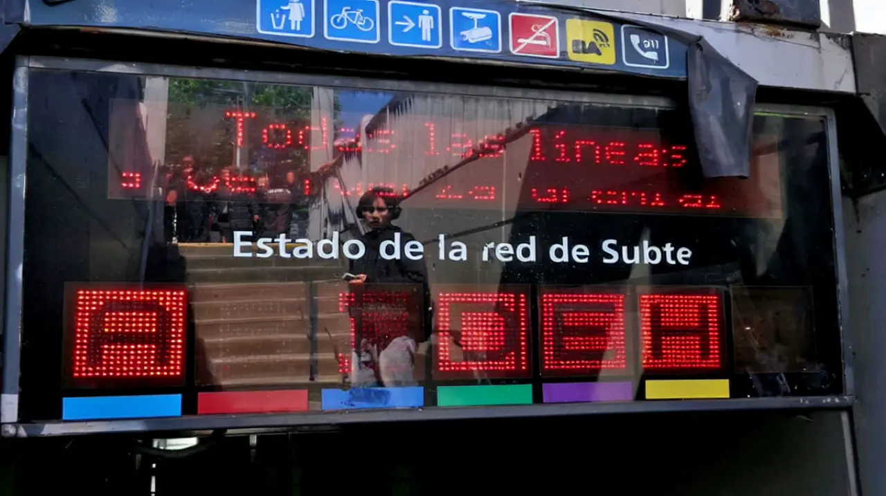 Paro total del subte porteño tras la detención de trabajadores en una protesta