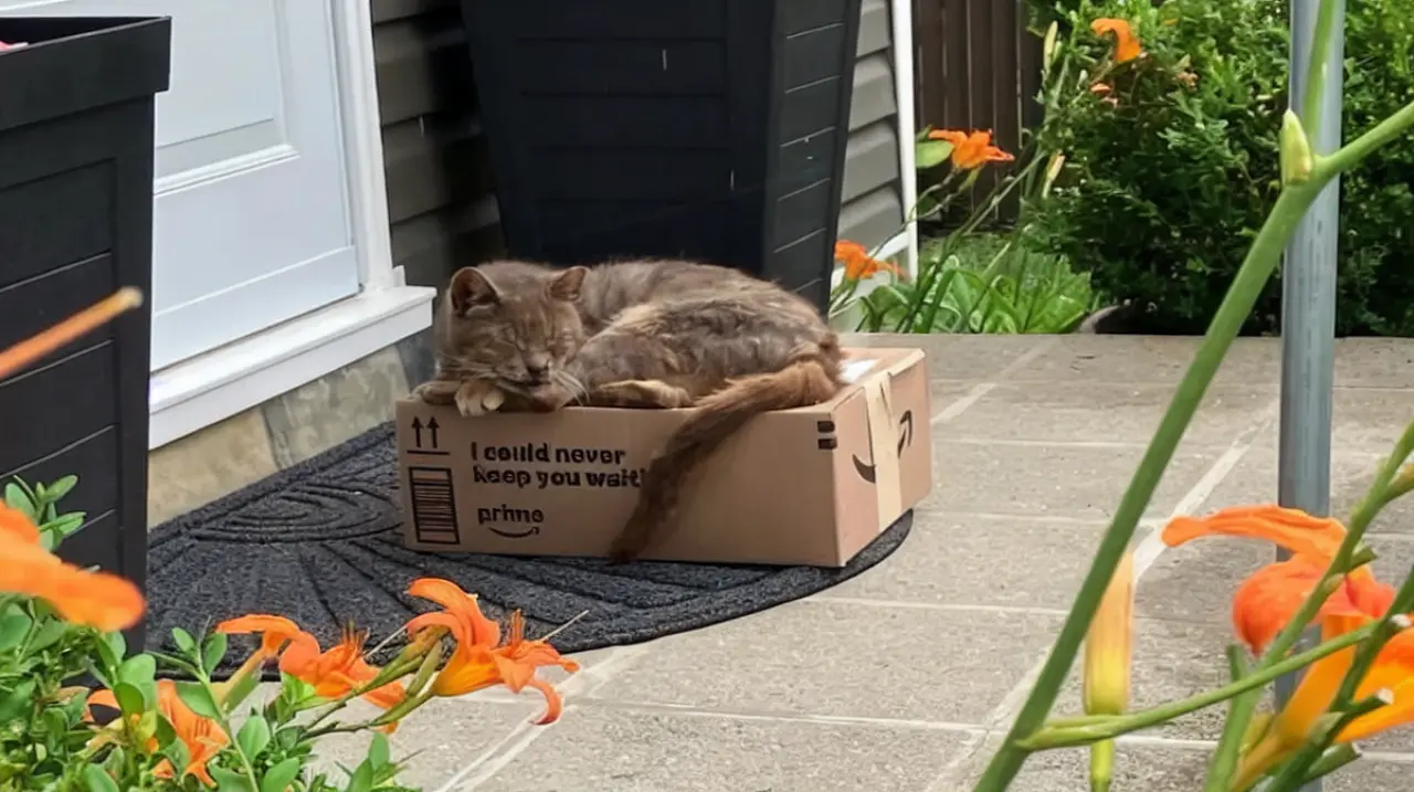 Rescataron a una gata enferma que encontraron sobre un paquete y ahora necesita un hogar tranquilo