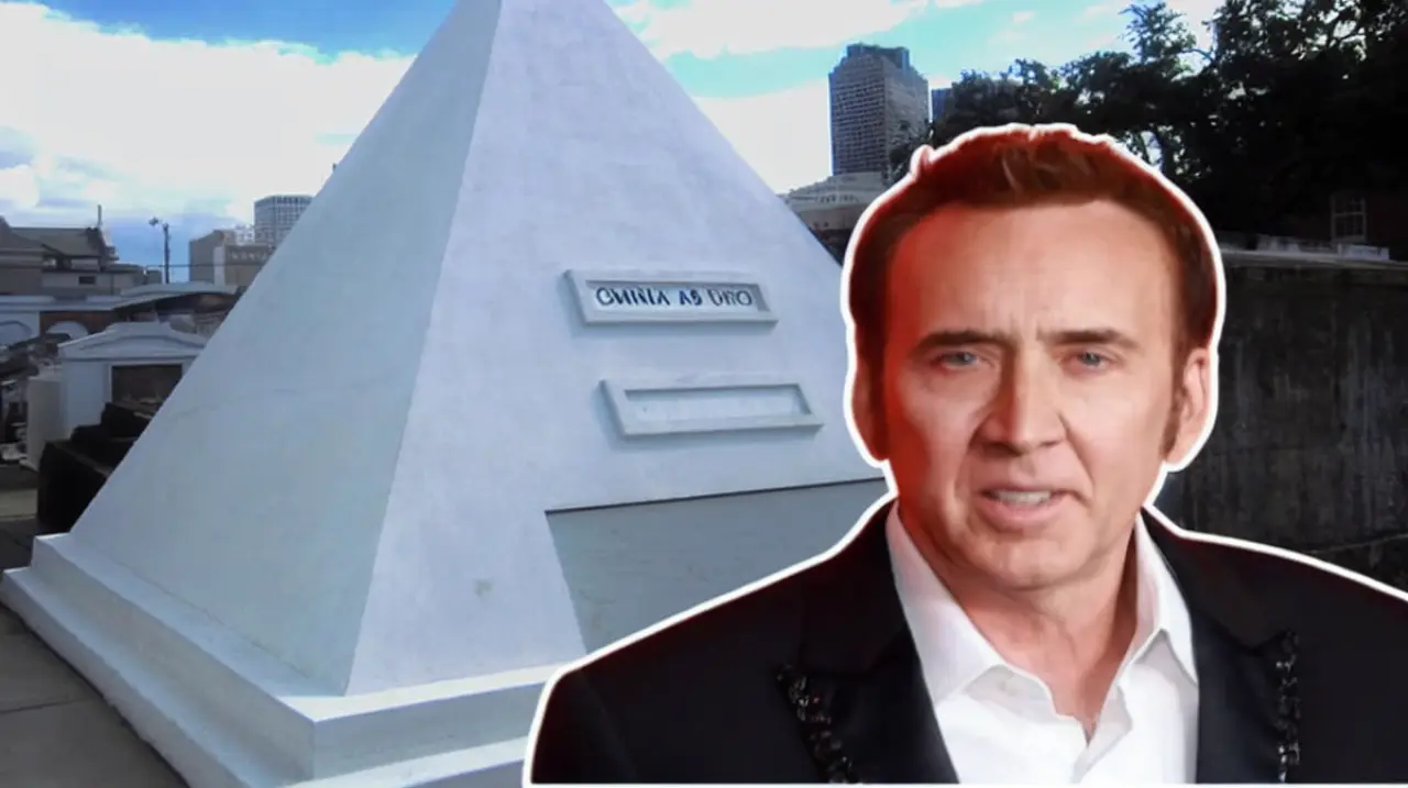 La pirámide de Nicolas Cage en Nueva Orleans: casi tres metros de piedra blanca y marcas de lápiz labial