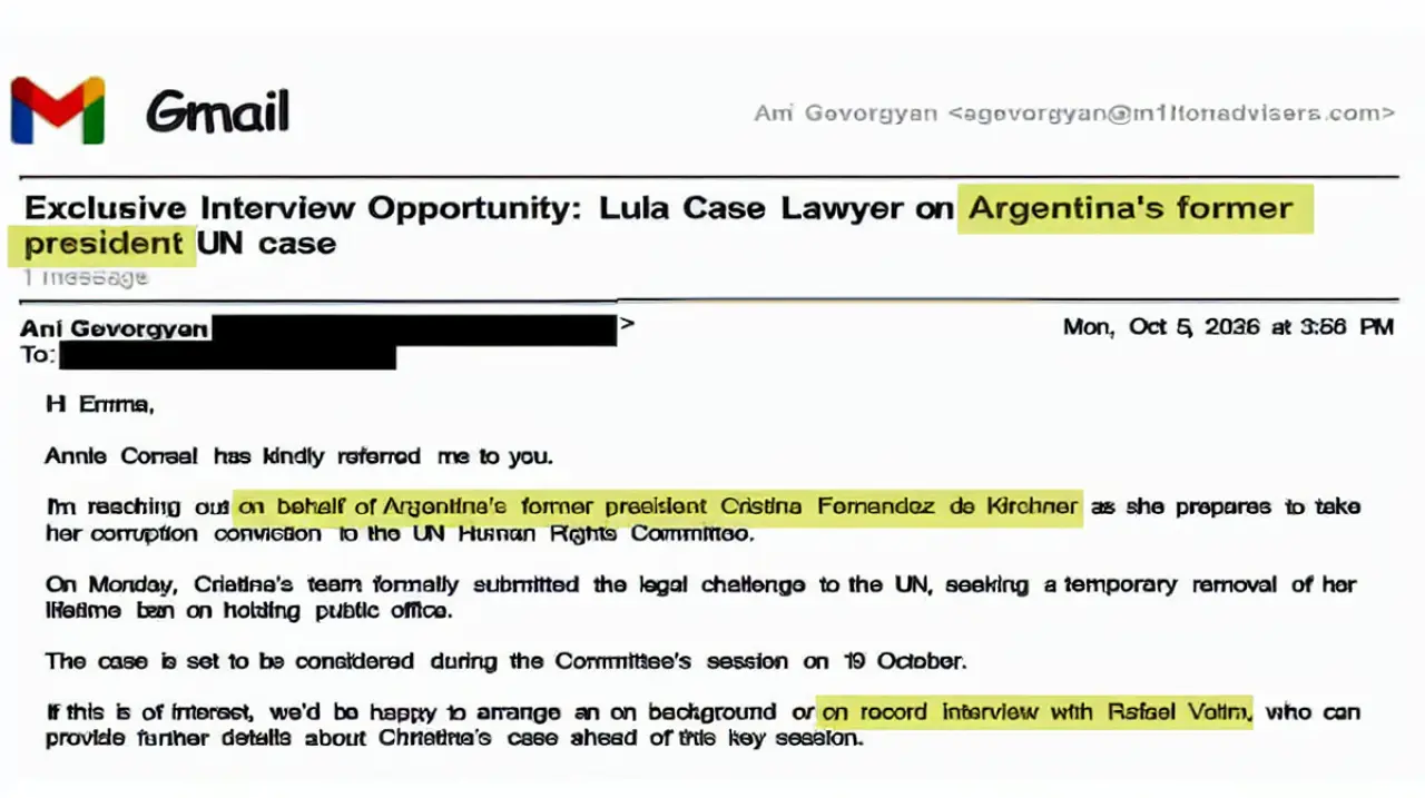 La campaña internacional que buscó abrirle a Cristina Kirchner una vía ante la ONU