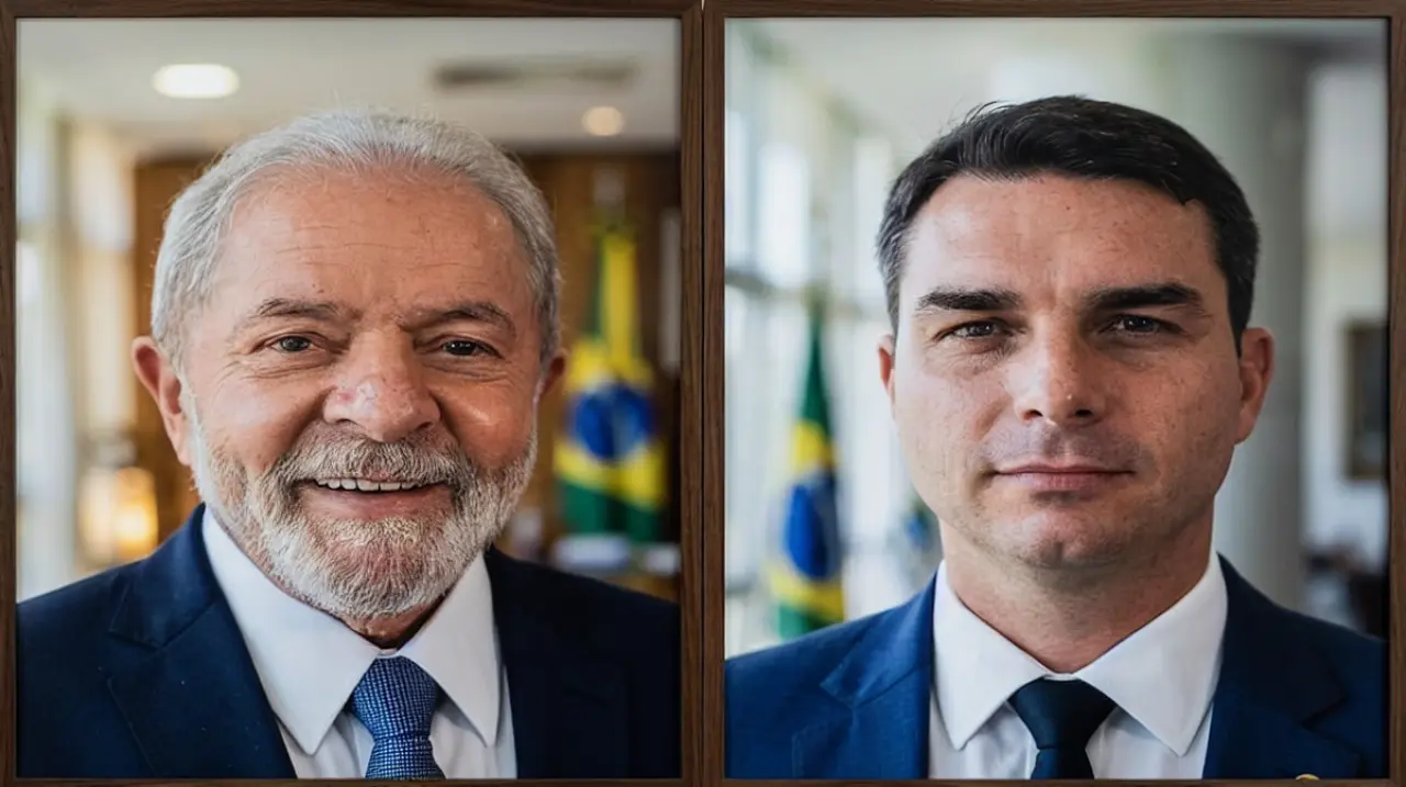 Lula y Flavio Bolsonaro llegan al balotaje separados por un punto