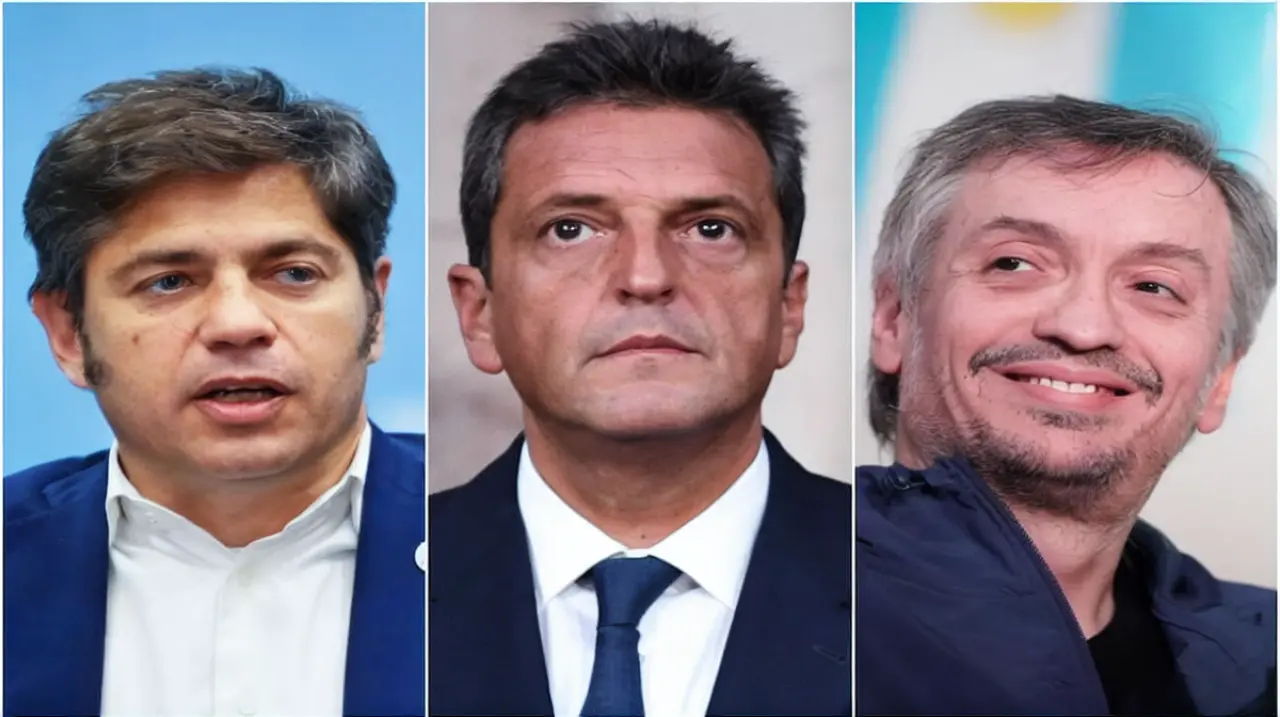 Kicillof, Massa y Máximo Kirchner se reunieron en plena tensión interna del peronismo