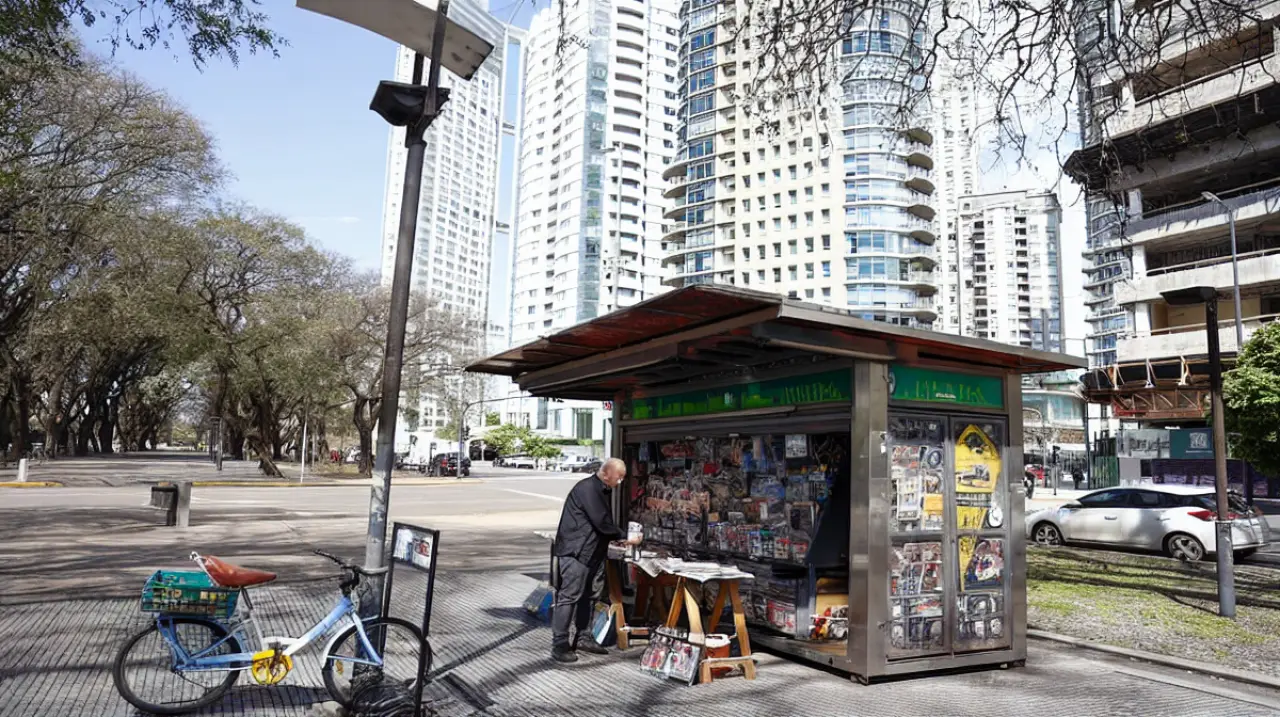 El único puesto de diarios de Puerto Madero enfrenta una intimación y los vecinos piden que continúe
