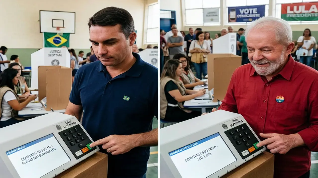Encuestas anticipan un balotaje ajustado entre Flavio Bolsonaro y Lula