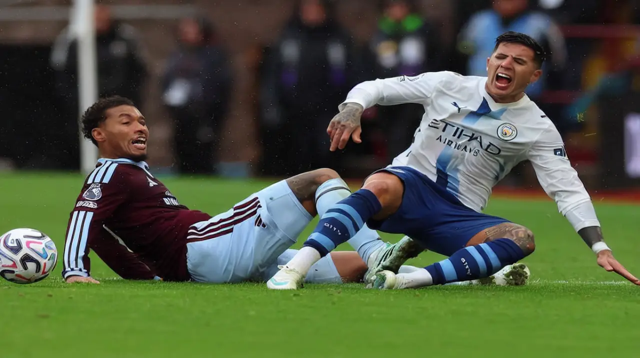 Aston Villa golpeó al Manchester City y le quitó el invicto en la Premier