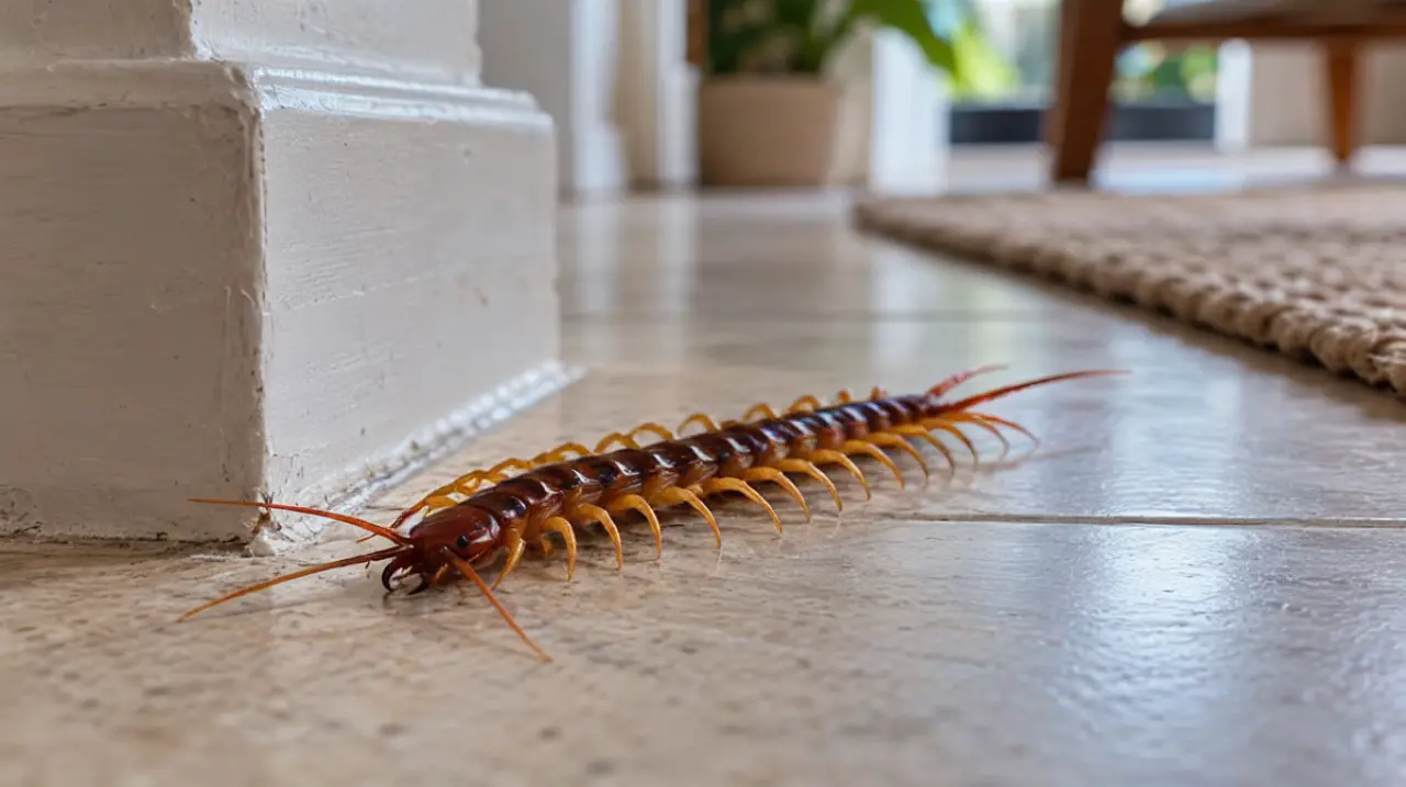 Ciempiés en casa: qué indican sobre la humedad y otros insectos