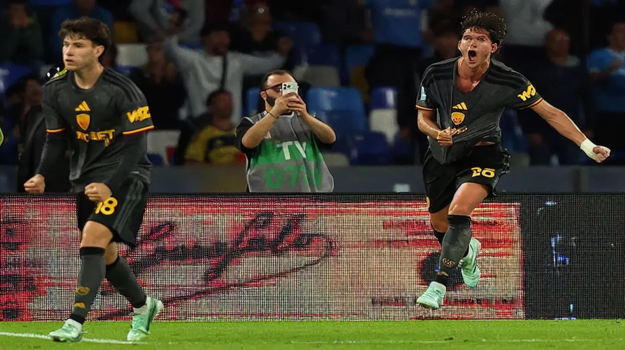 Roma reacciona con dos goles de Balerdi y uno de Soulé para empatar 3-3 ante Napoli