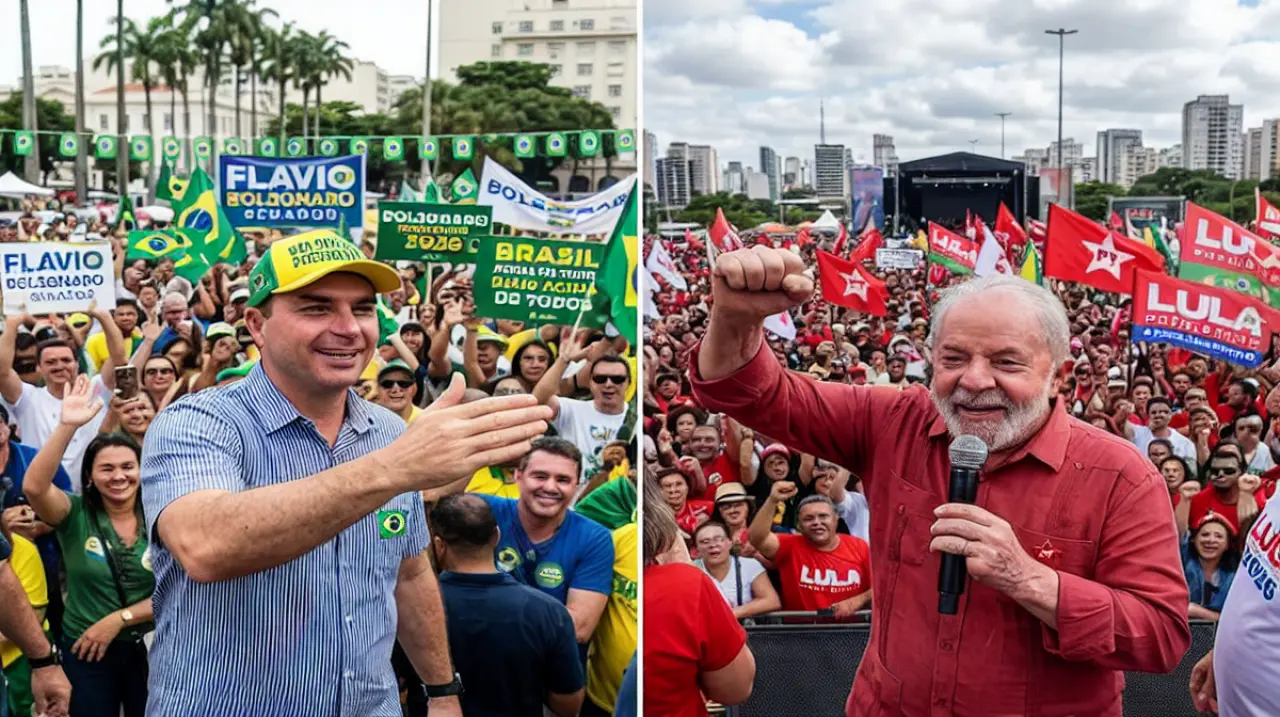 Las encuestas anticipan una elección reñida entre Flavio Bolsonaro y Lula