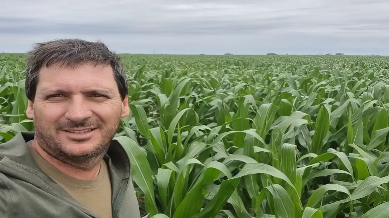 Un productor apuesta por el maíz bajo riego en el Valle Medio de Río Negro