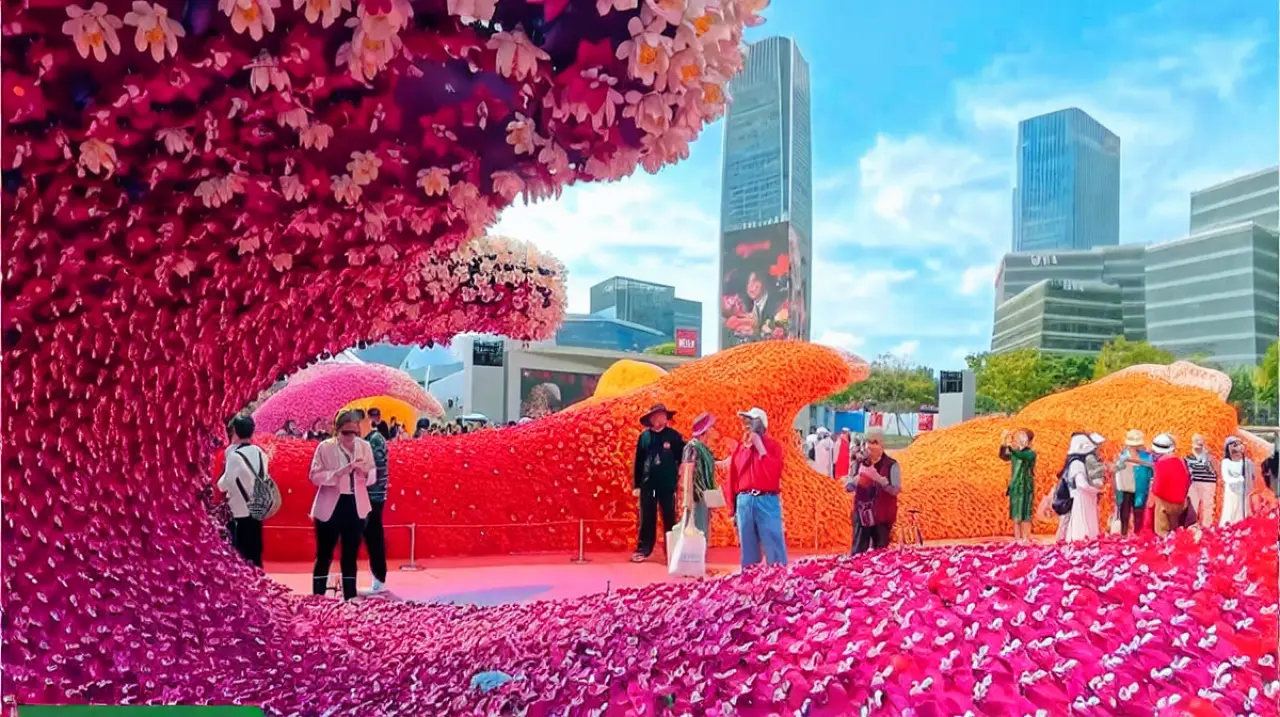 Una antigua refinería de Shanghái se convierte en un jardín de LEGO